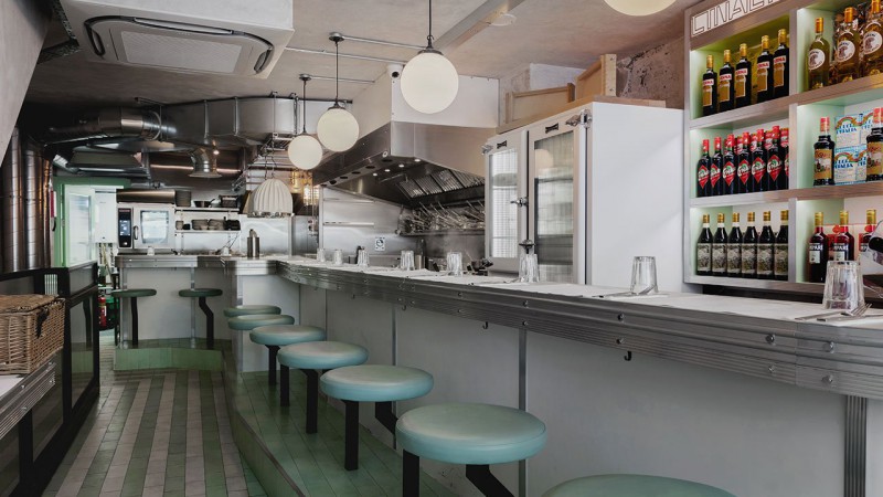 Lina Stores意大利餐厅,英国伦敦,Red Deer