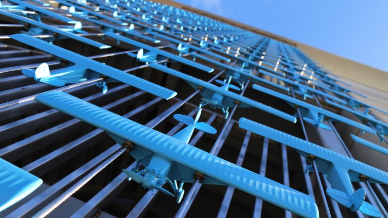 航空博物馆艺术装置,美国圣地亚哥,MARK REIGELMAN