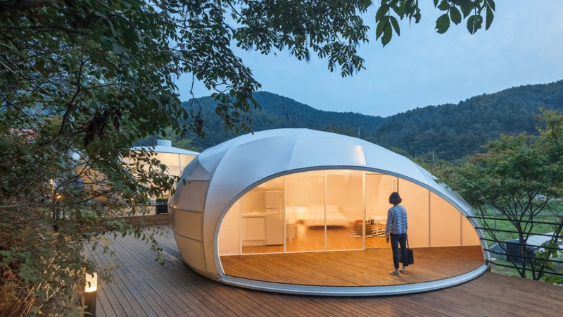 Glamping度假酒店,韩国杨平郡,Atelier Chang