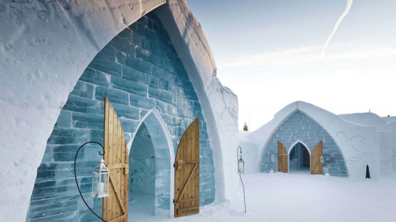 短暂的冰酒店,加拿大魁北克, Bourgeois  Lechasseur