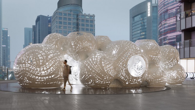大型雕塑凉亭,中国苏州, MARC FORNES  THEVERYMANY