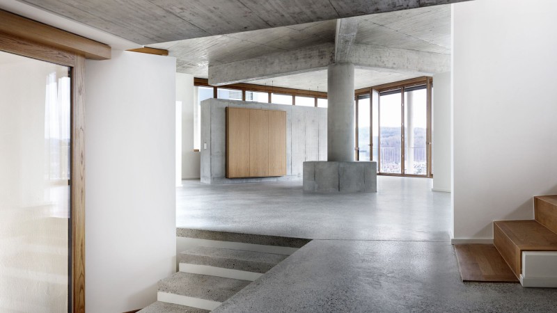 House on a Slope住宅,瑞士利斯塔尔, Schaerermattle Architects