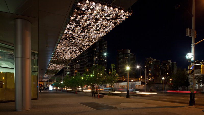 Canopy雕塑,加拿大多伦多,United Visual Artists