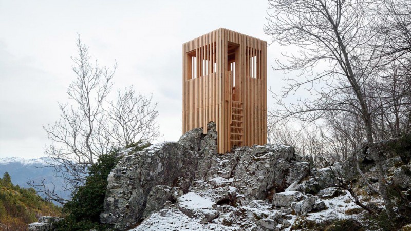 "三重奏"瞭望台,法国科西嘉岛,Orma Architettura