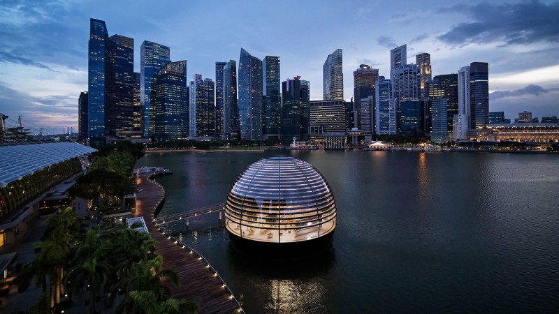 Apple Marina Bay Sands商店,新加坡,Foster & Partners