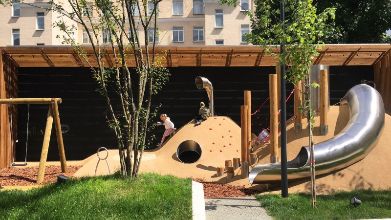 沙丘游乐场,俄罗斯莫斯科,Bureau Druzhba