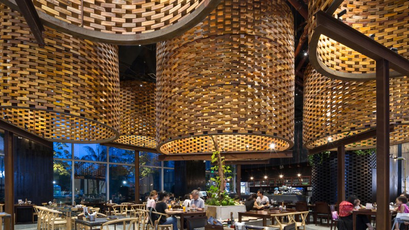 Pizza 4P's Landmark 72餐厅,越南河内,ODDO architects