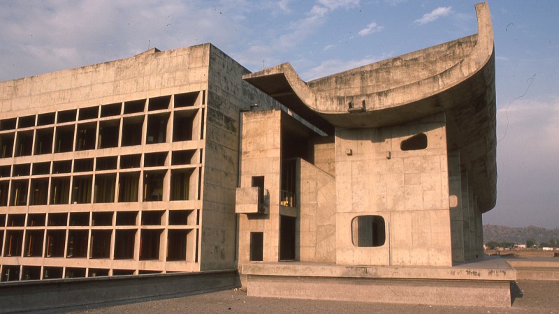 Chandigarh议会大厦,印度,Le Corbusier