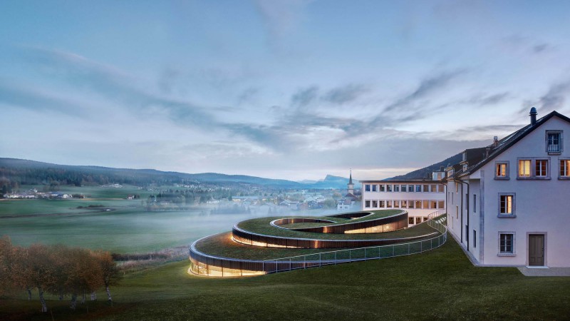 Audemars Piguet博物馆工作室,瑞士,BIG & ATELIER BRÜCKNER & CCHE