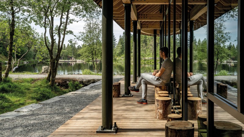 Skomakerdiket湖游客中心,挪威,SAAHA