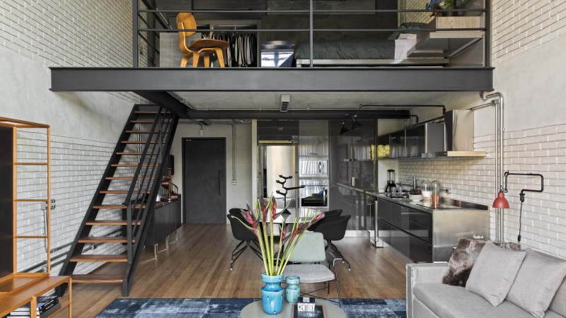 工业风阁楼II ,巴西,Diego Revollo Arquitetura