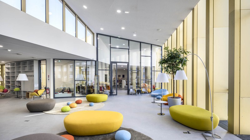 Colombes多媒体图书馆,法国, Brenac & Gonzalez & Associés