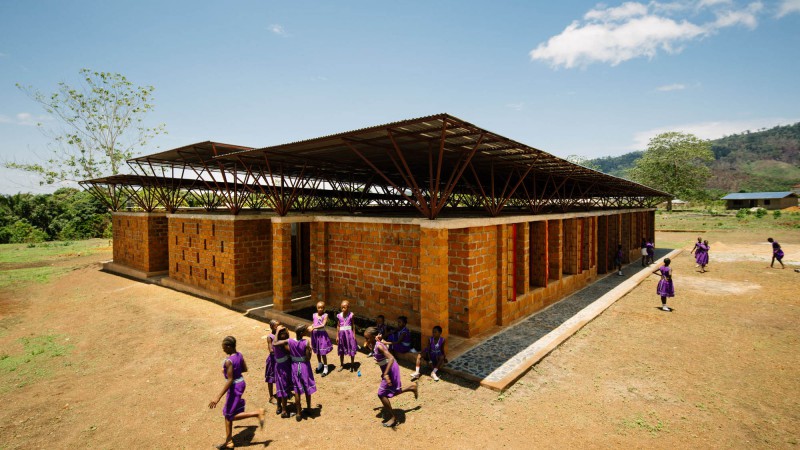社区女童小学,塞拉利昂, Orkidstudio