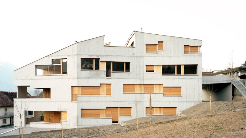 Obergass 公寓,列支敦士登, uli mayer urs hüssy architekten