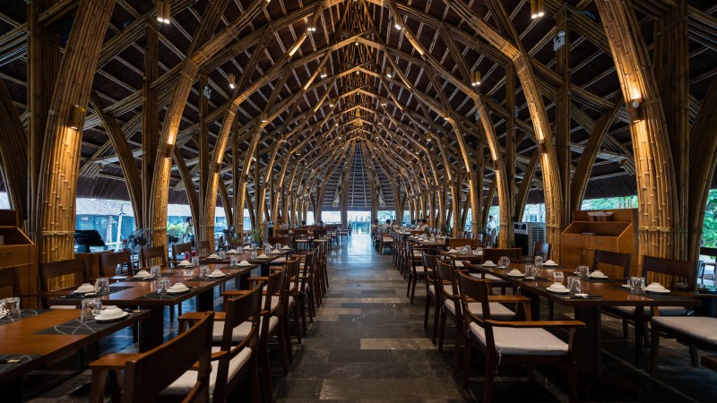 竹廊餐厅,越南,BambuBuild