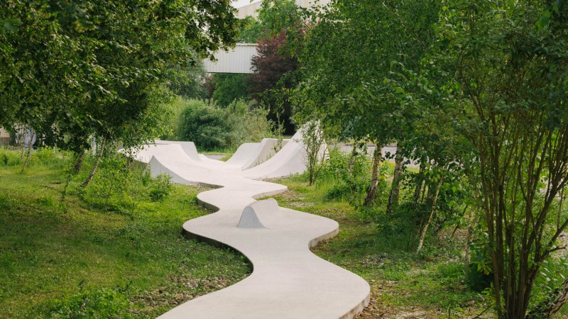 Continua滑板公园,法国, MBL architectes