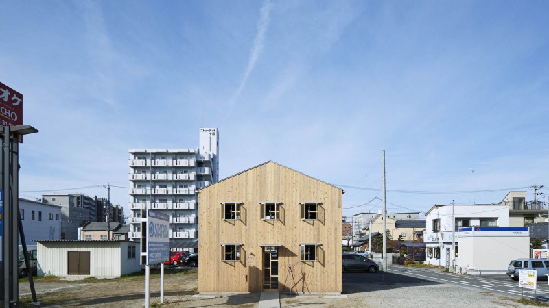 由原木制成的诊所，日本，ihrmk