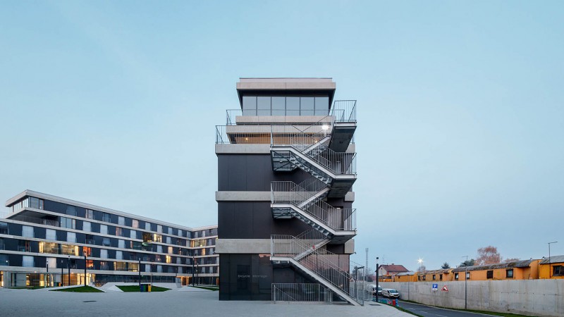 Varaždin学生宿舍，克罗地亚，SANGRAD+AVP architects