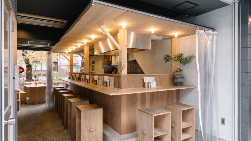 Yuko拉面馆，京都，Yasuhiro Sawa Design Office