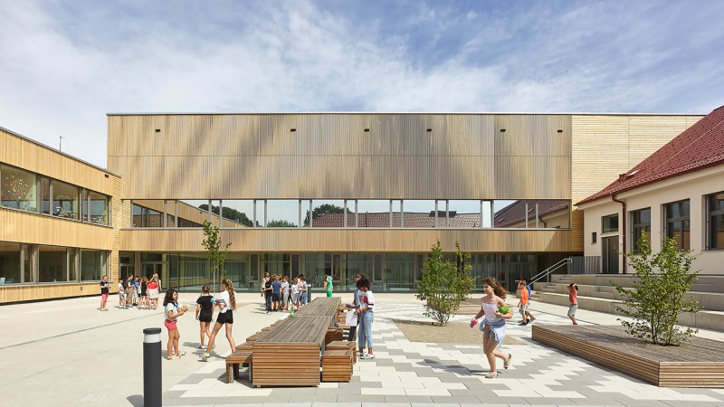 Christian-Bucher-Gasse 小学 ，维也纳， Dietrich|Untertrifaller Architekten