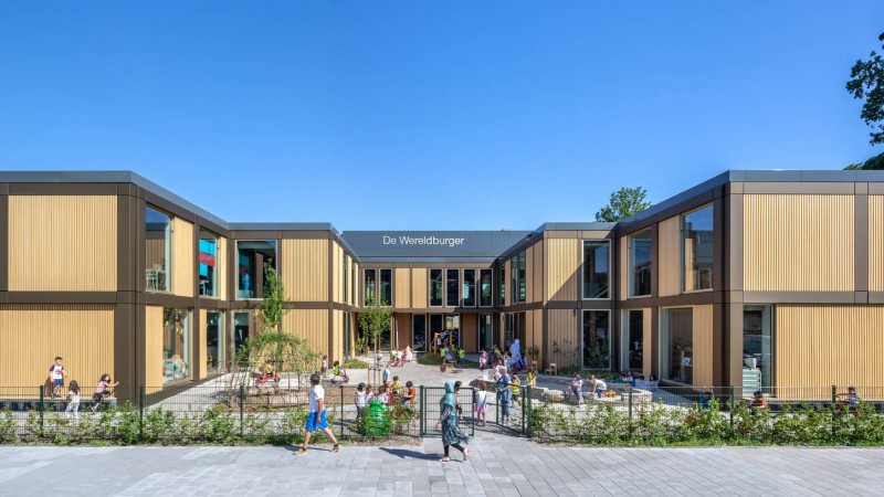 De Wereldburger小学 ， 阿姆斯特丹， Moke Architecten