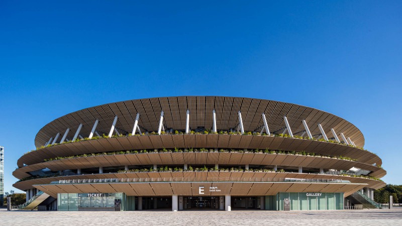 国立体育场 ，日本，Taisei Corporation + AZUSA SEKKEI + Kengo Kuma & Associates