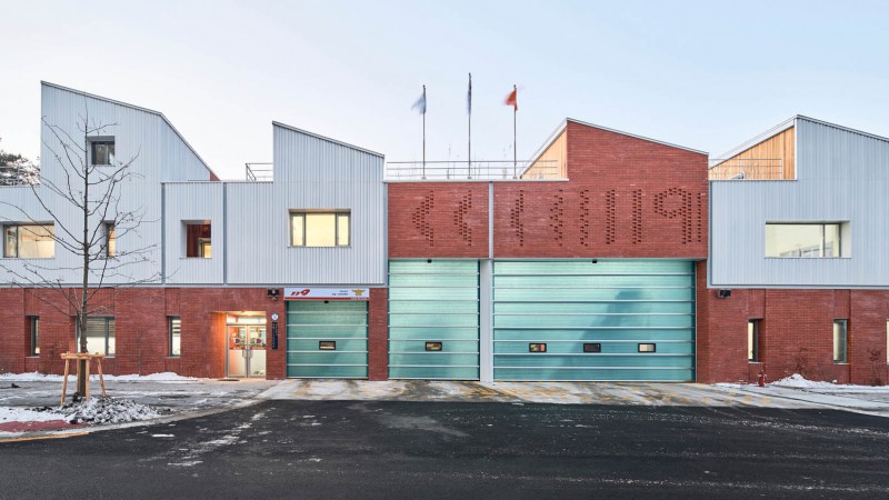 Gangil 119 消防局，韩国，  OA-Lab