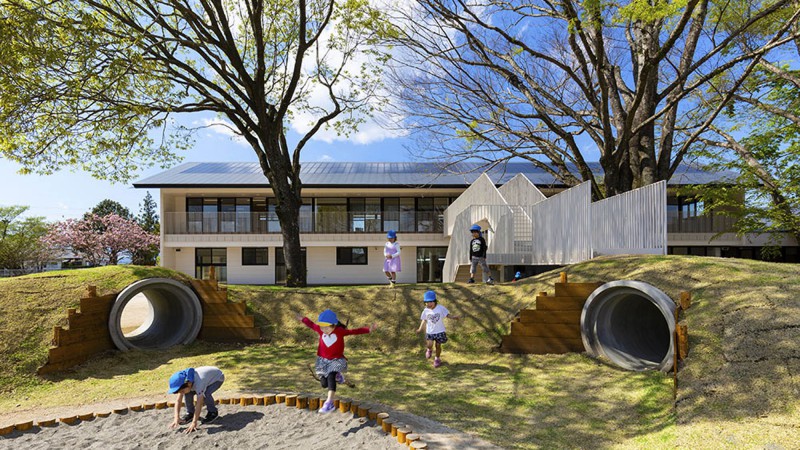 MRN幼儿园和保育园，日本，  HIBINOSEKKEI & Youji no Shiro