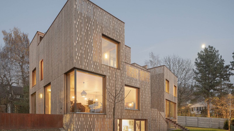 3 连栋房屋，瑞士，  PONT12 architectes