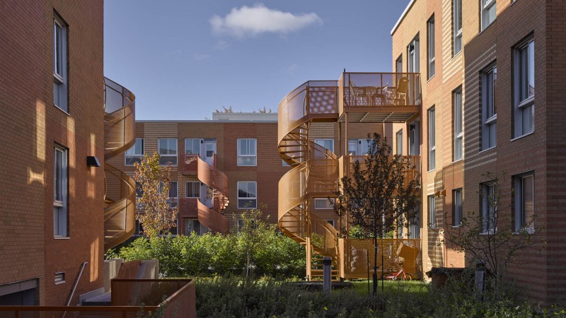 Habitations Saint-Michel Nord社会住房，加拿大，Saia Barbarese Toupouzanov Architectes