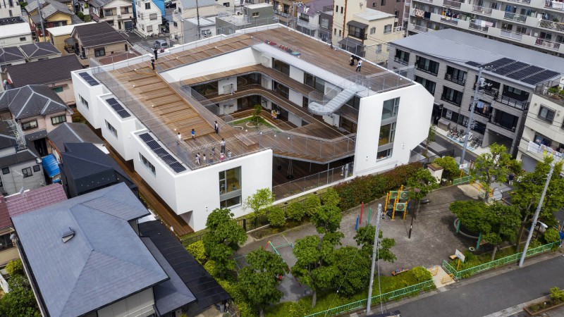 Higashitateishi 保育园，日本， Aisaka Architects’ Atelier
