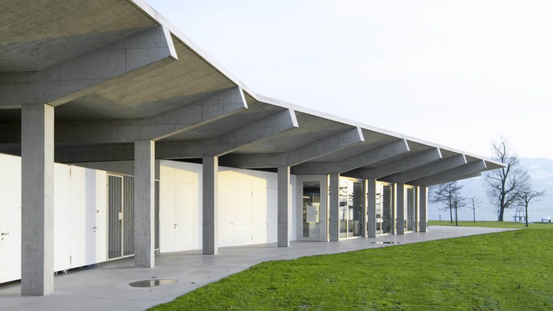 Stampf 游泳馆，瑞士，  Michael Meier Marius Hug Architekten