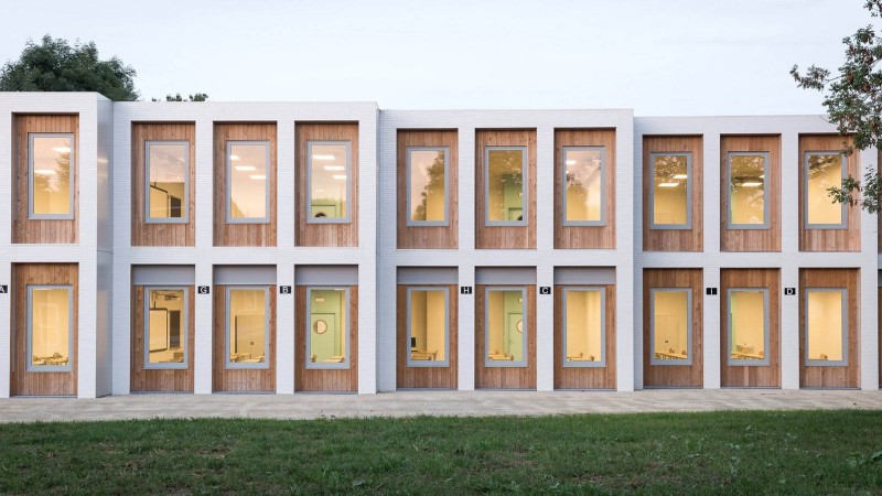 10 个新教室 - Marcinelle ，比利时， LT2A  & OPEN ARCHITECTES