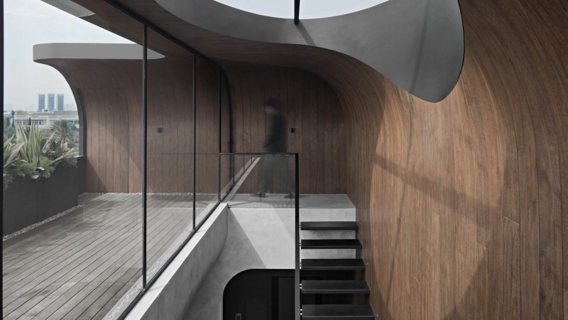 Above 办公室，印度尼西亚， K-Thengono Design Studio