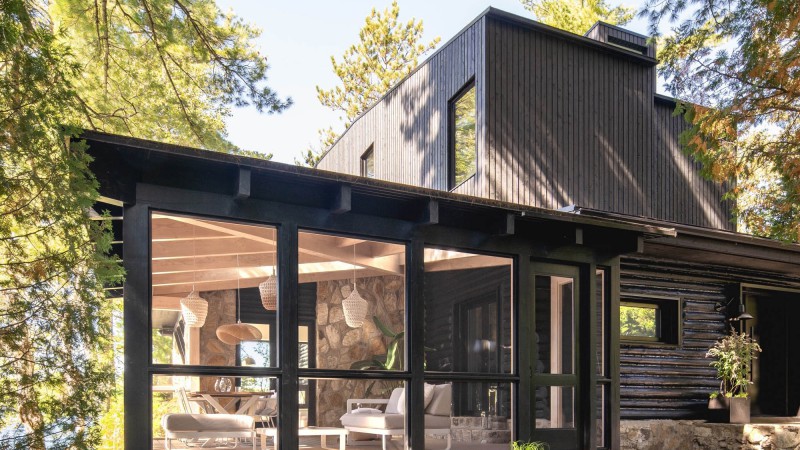 点上的小屋 ，加拿大， Paul Bernier Architecte