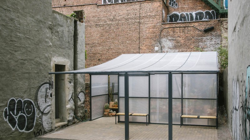 纽约温室，美国， Part Office & Cactus Store