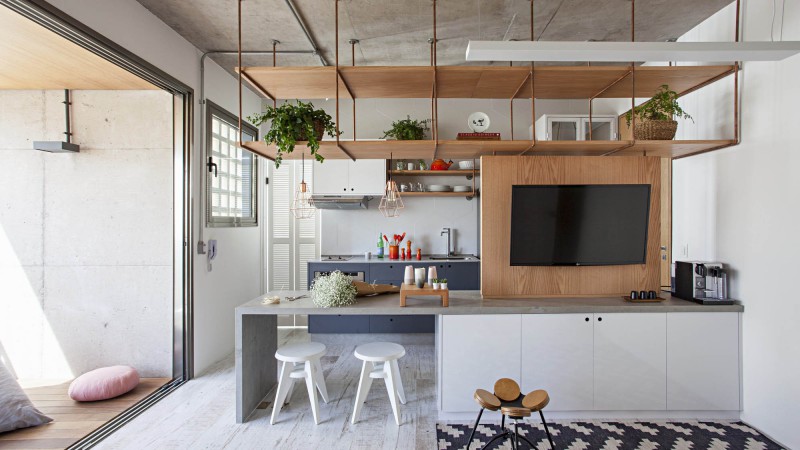 带隔断的公寓，巴西，  Casa100 Arquitetura