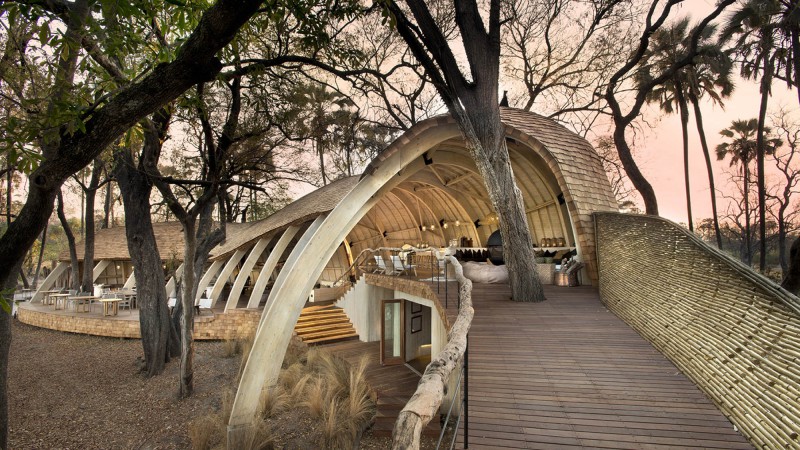 Sandibe Okavango Safari 木屋，博茨瓦纳， Nicholas Plewman Architects