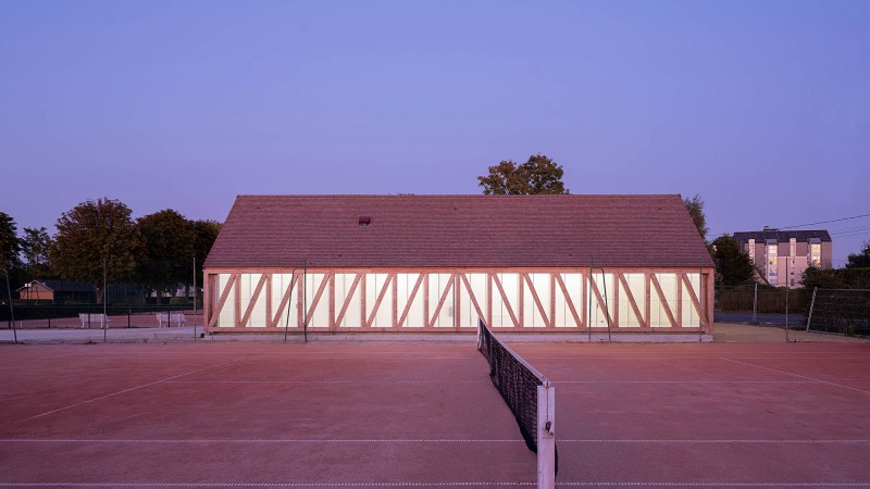 卡布尔花园网球俱乐部 ，法国， Lemoal Lemoal Architectes