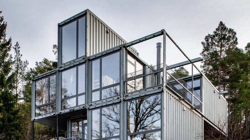 Container 之家，瑞典， Måns Tham Arkitektkontor