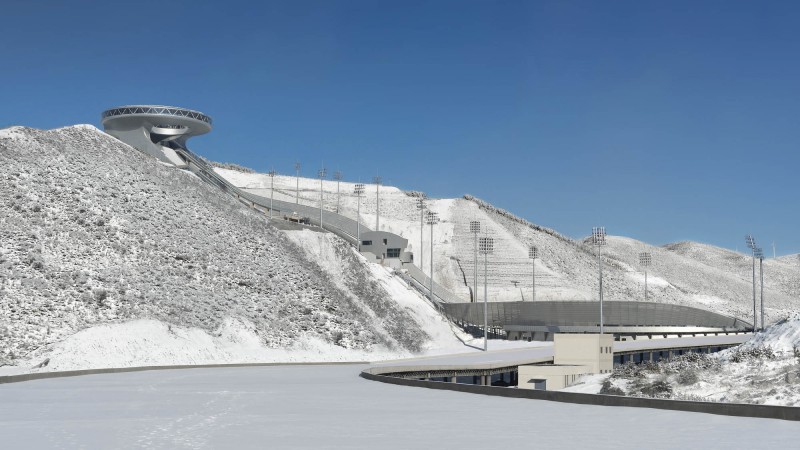 国家跳台滑雪中心，张家口，  THAD