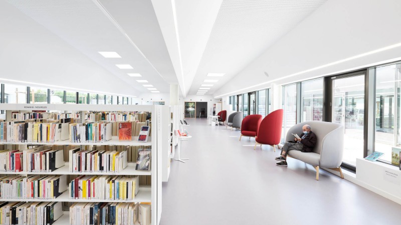 Les Sources Vives媒体图书馆 ，法国， MU Architecture