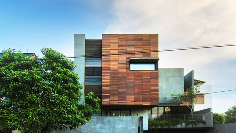 Lumber Shaped-Box 之家，雅加达， Atelier Riri