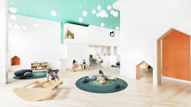 Mi Casita 幼儿园和文化中心 ，美国，Barker Associates Architecture Office & 4Mativ Design Studio