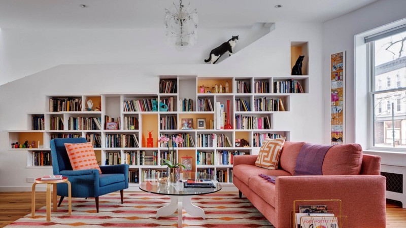 爱书人和猫的房子 ，纽约， Barker Associates Architecture Office