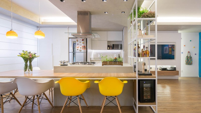 Trama 公寓，巴西，  Semerene Arquitetura Interior