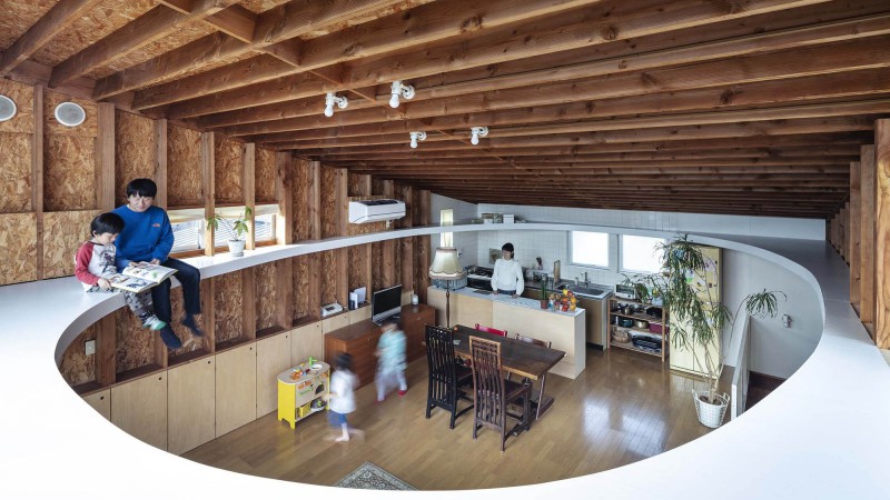 Ceiling and Ellipse 之家改造，日本，MURAYAMA + KATO ARCHITECTURE