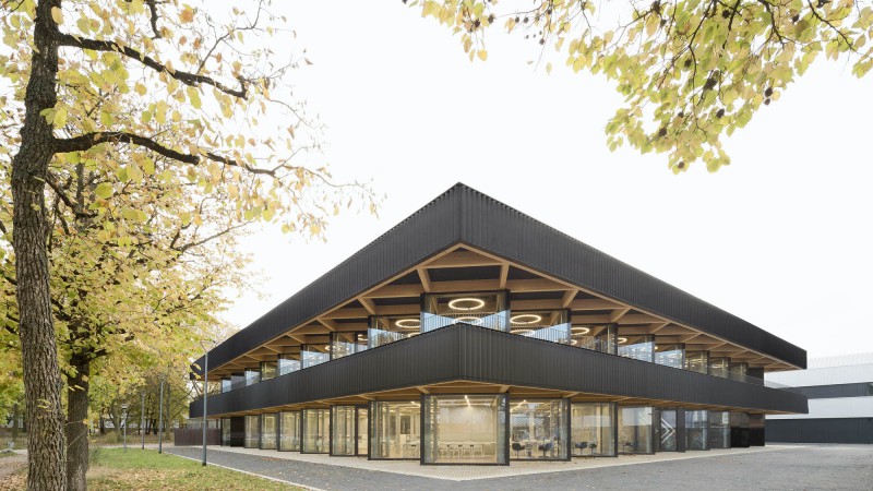 Vocational School Center North 食堂及媒体中心，德国， wulf architekten