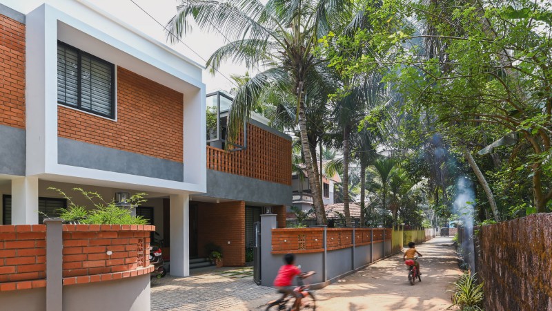 Brick Screen 之家，印度，HONEYCOMB architects