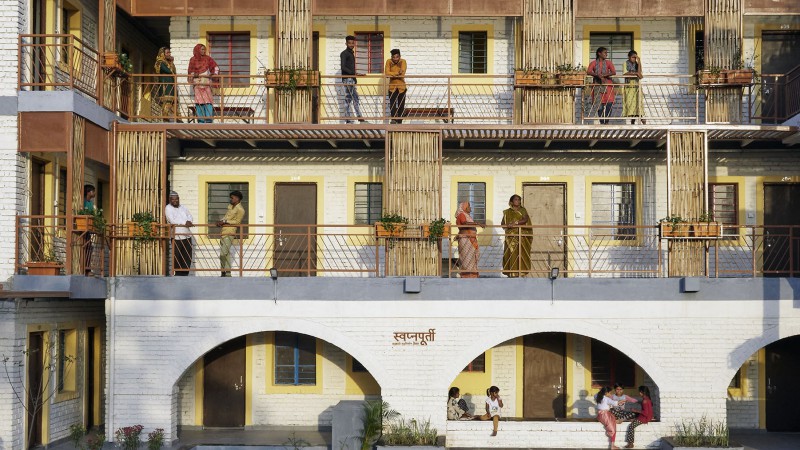 Sanjaynagar贫民窟重建项目，印度，Community Design Agency